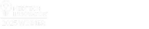 MedTech Innovator 2025 Winner, AWS Partner, and American Heart Association logos