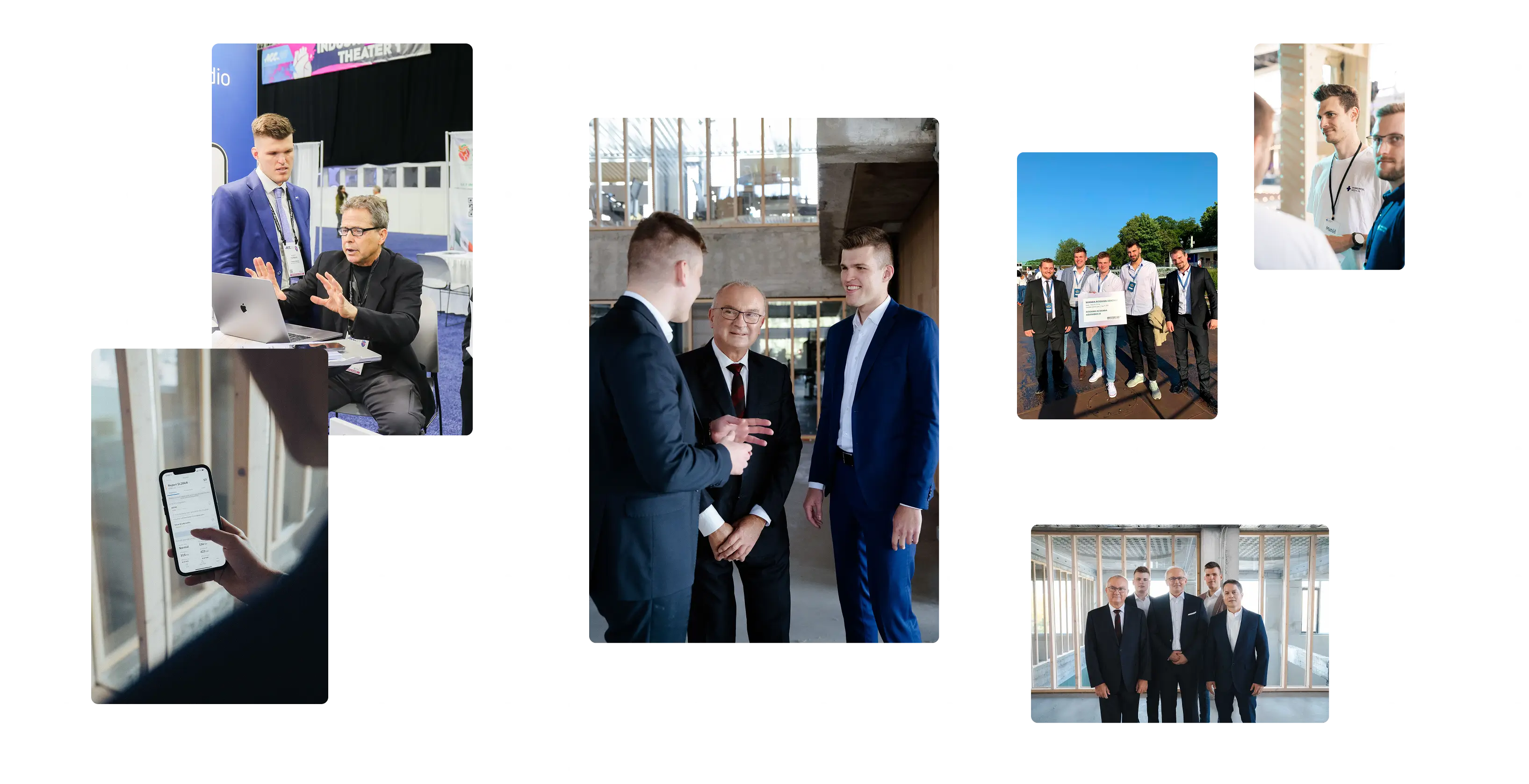 Powerful Medical team collage of photos from cardiology conferences, award ceremonies, and events