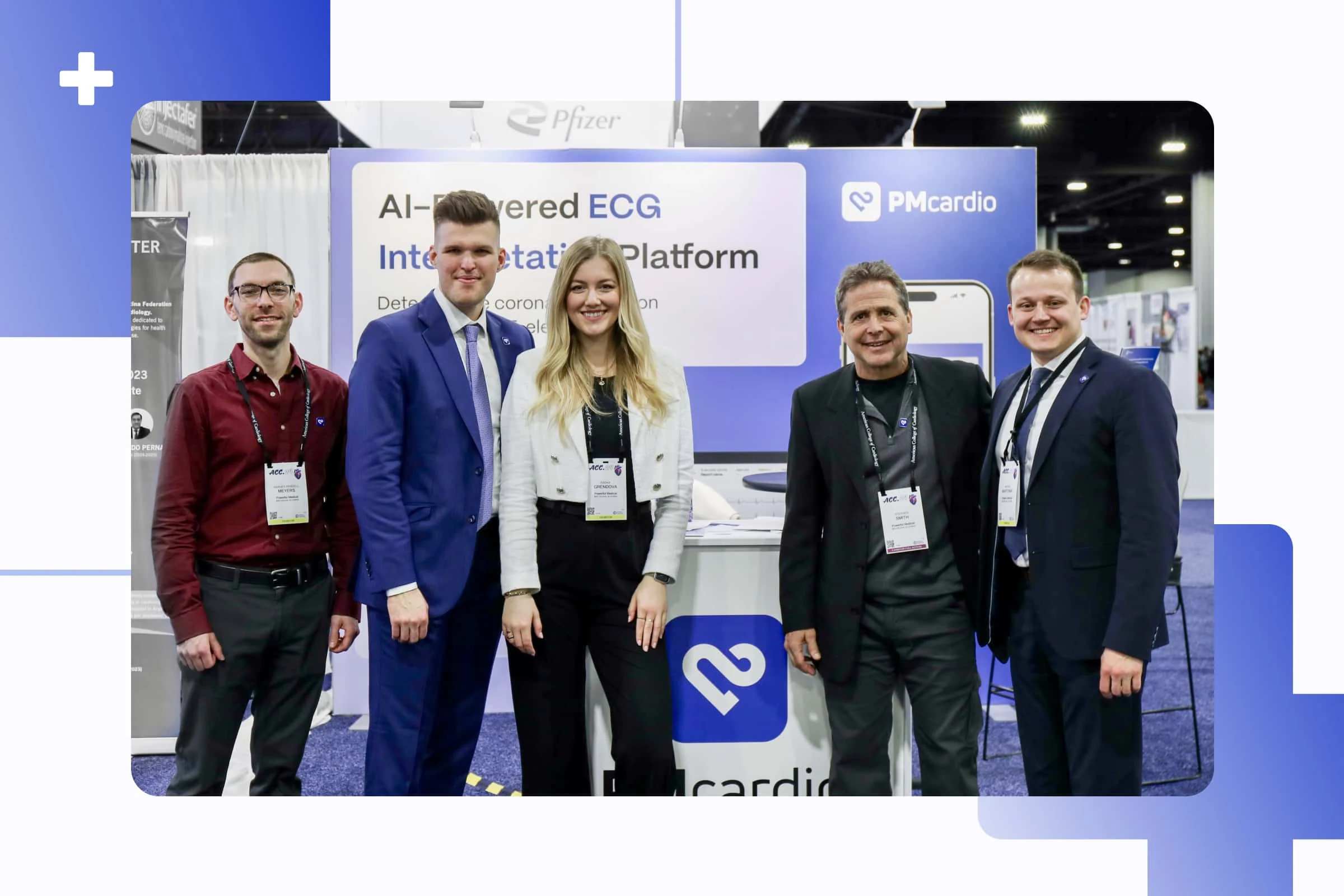 Powerful Medical team with Pendell Meyers MD and Steve Smith MD at the PMcardio booth at ACC.24