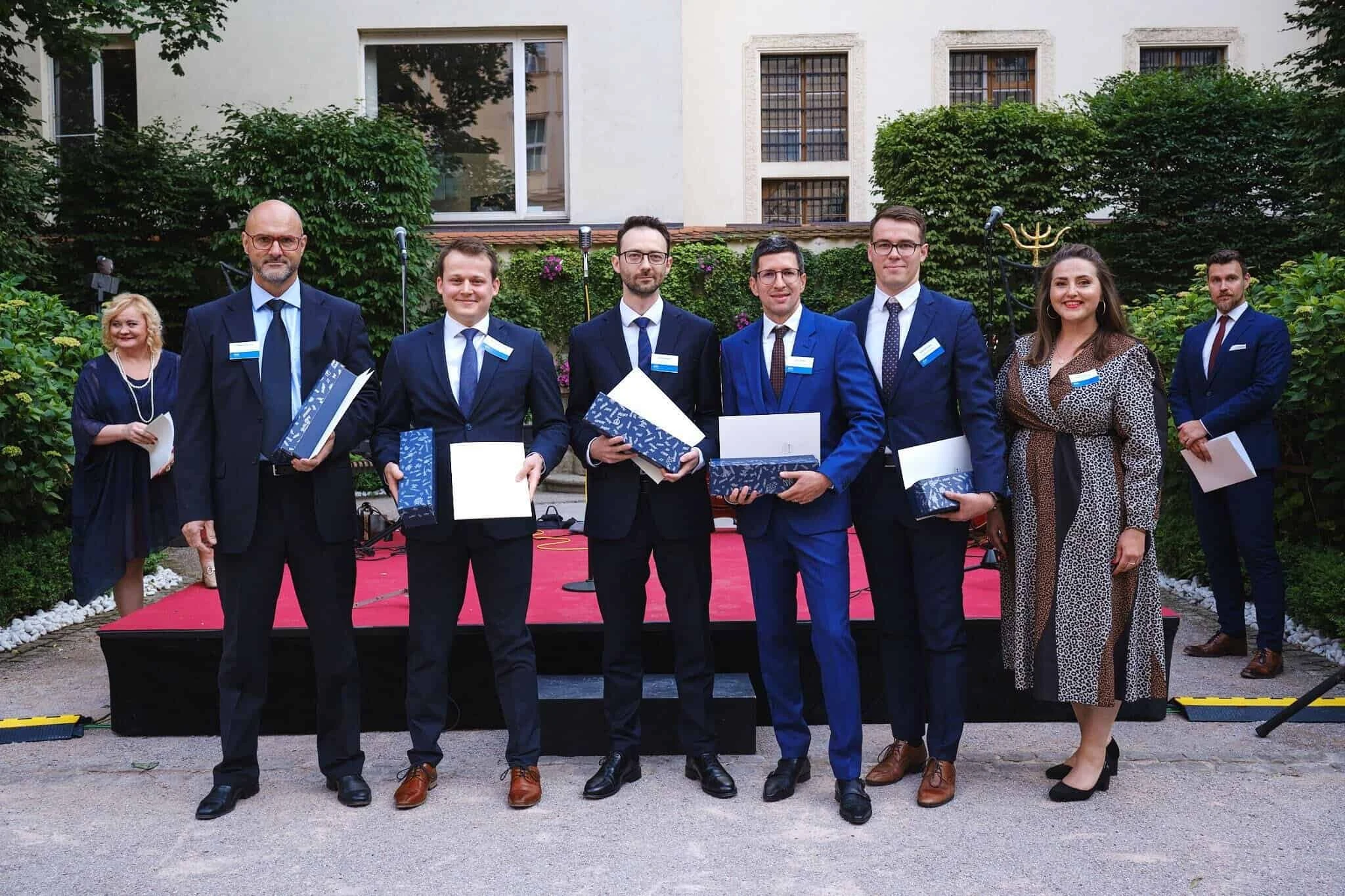 Powerful Medical team with certificates accepting the Venture Capital Deal of the Year at the CVCA and SLOVCA Awards