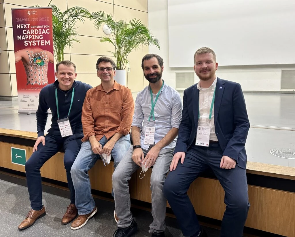 Powerful Medical team with Adam Rafajdus and Michal Martonak at Computing in Cardiology 2024 in Karlsruhe