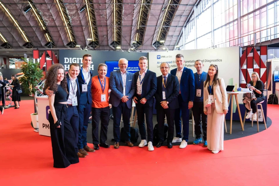 Powerful Medical team at the PMcardio booth during ESC Congress 2023 in Amsterdam