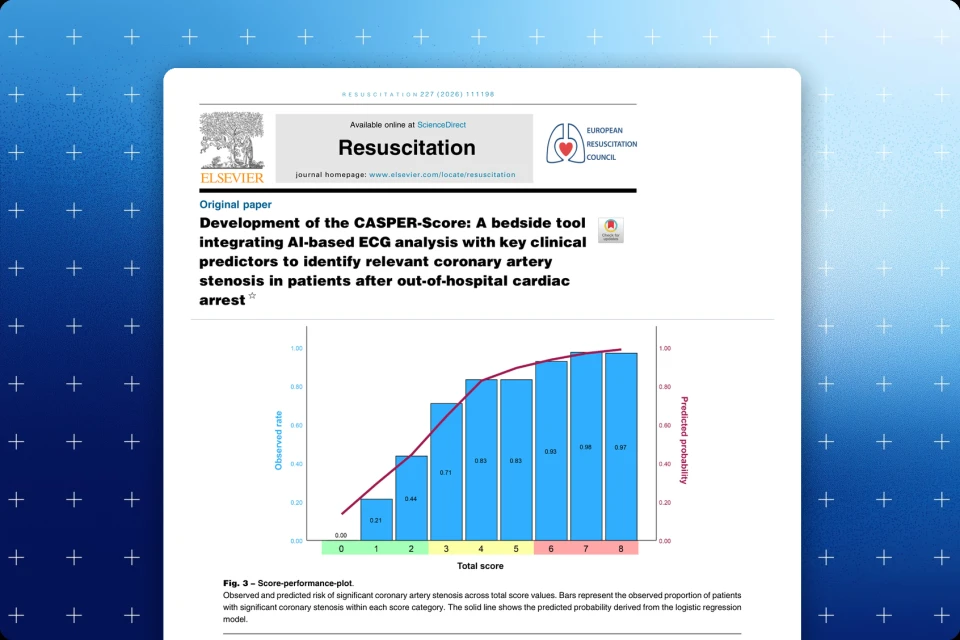 Development of the CASPER-Score: A bedside tool integrating AI-based ECG analysis with key clinical predictors to identify relevant coronary artery stenosis in patients after out-of-hospital cardiac arrest