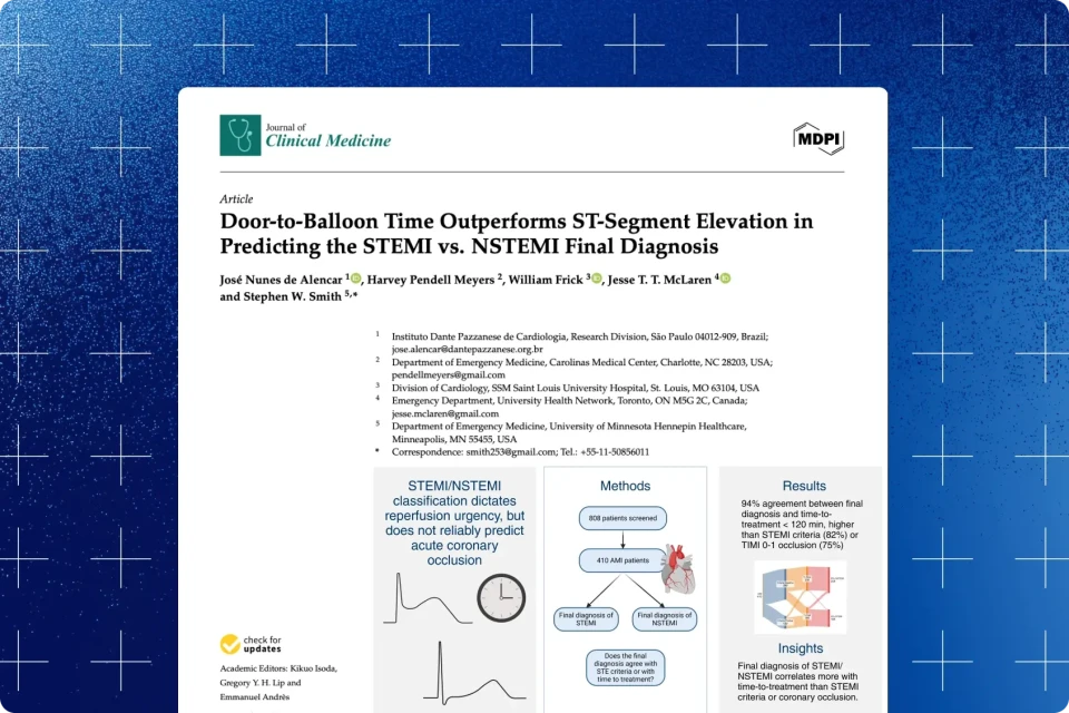 Door-to-balloon Time Outperforms St-segment Elevation in Predicting the Stemi vs. Nstemi Final Diagnosis
