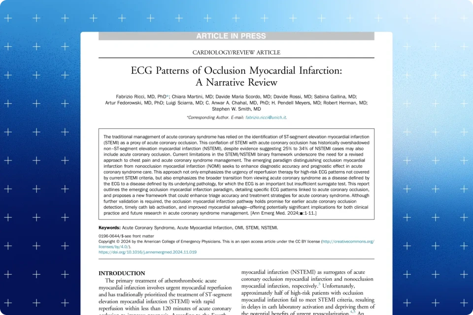 ECG Patterns of Occlusion Myocardial Infarction: a Narrative Review