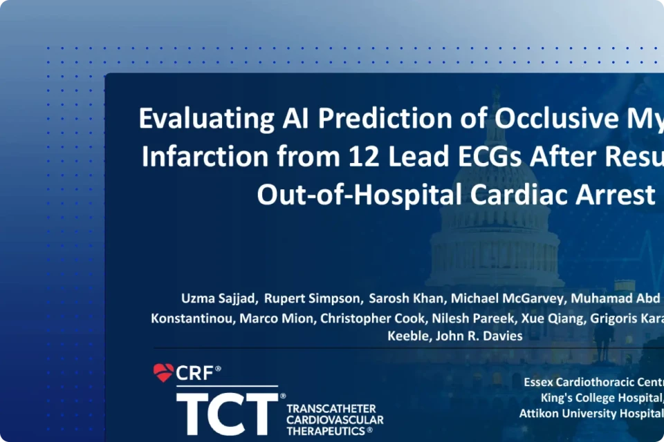 Evaluating AI Prediction of Occlusive Myocardial Infarction from 12-lead ECGs After Resuscitated Out-of-Hospital Cardiac Arrest