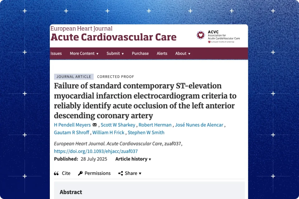 Failure of standard contemporary ST-elevation myocardial infarction electrocardiogram criteria to reliably identify acute occlusion of the left anterior descending coronary artery