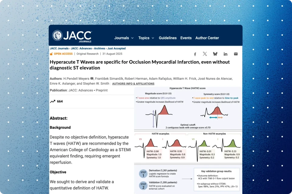 Hyperacute T Waves Are Specific for Occlusion Myocardial Infarction, Even Without Diagnostic St Elevation