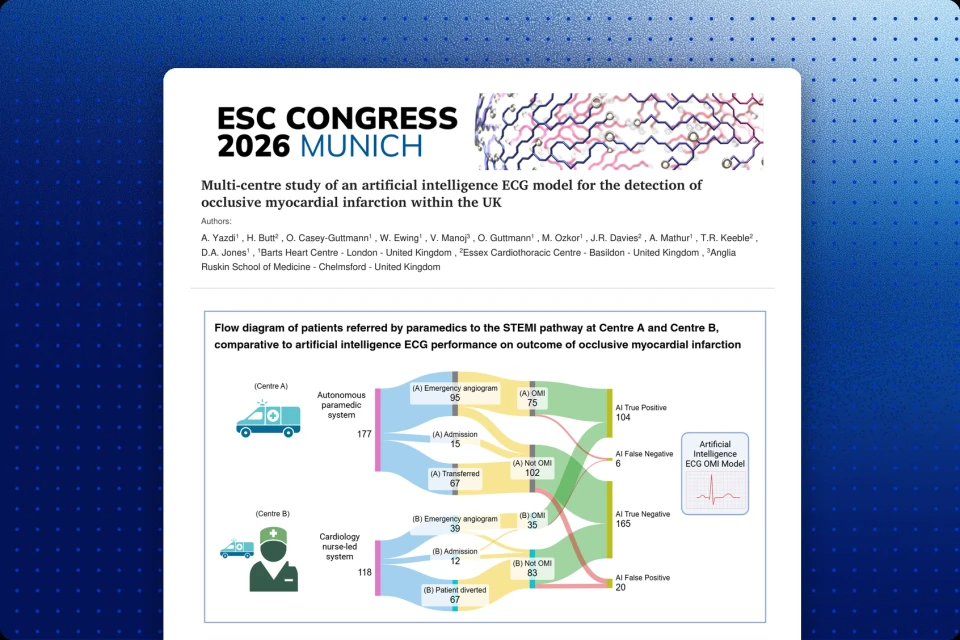 Multi-centre study of an artificial intelligence ECG model for the detection of occlusive myocardial infarction within the UK
