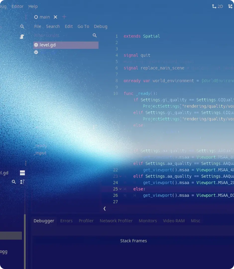 Code editor screen representing security awareness training and testing