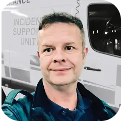 Jason Winter, ECG educator and ambulance clinician, square headshot