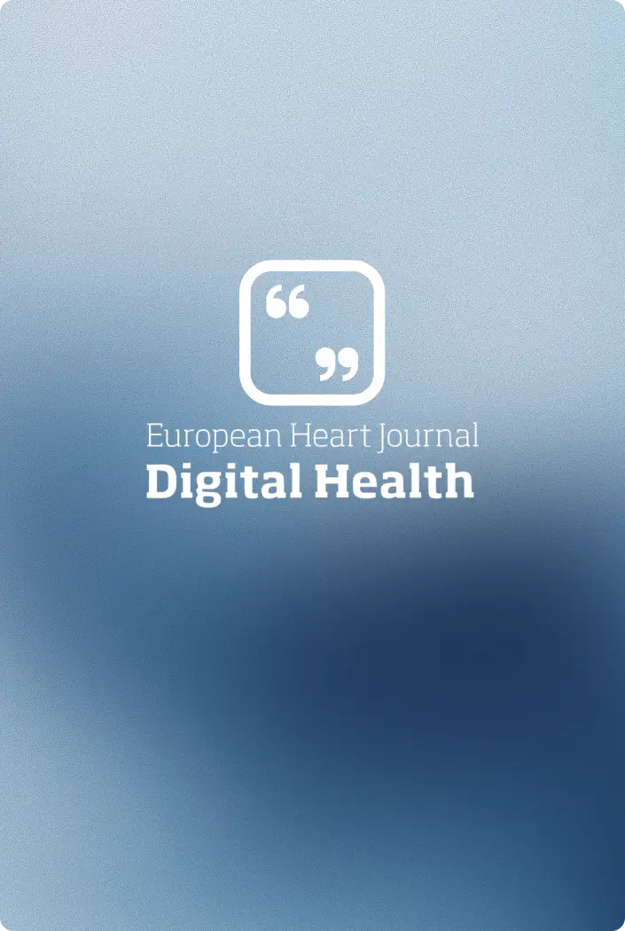 European Heart Journal Digital Health emblem marking a top-cited 2024 paper