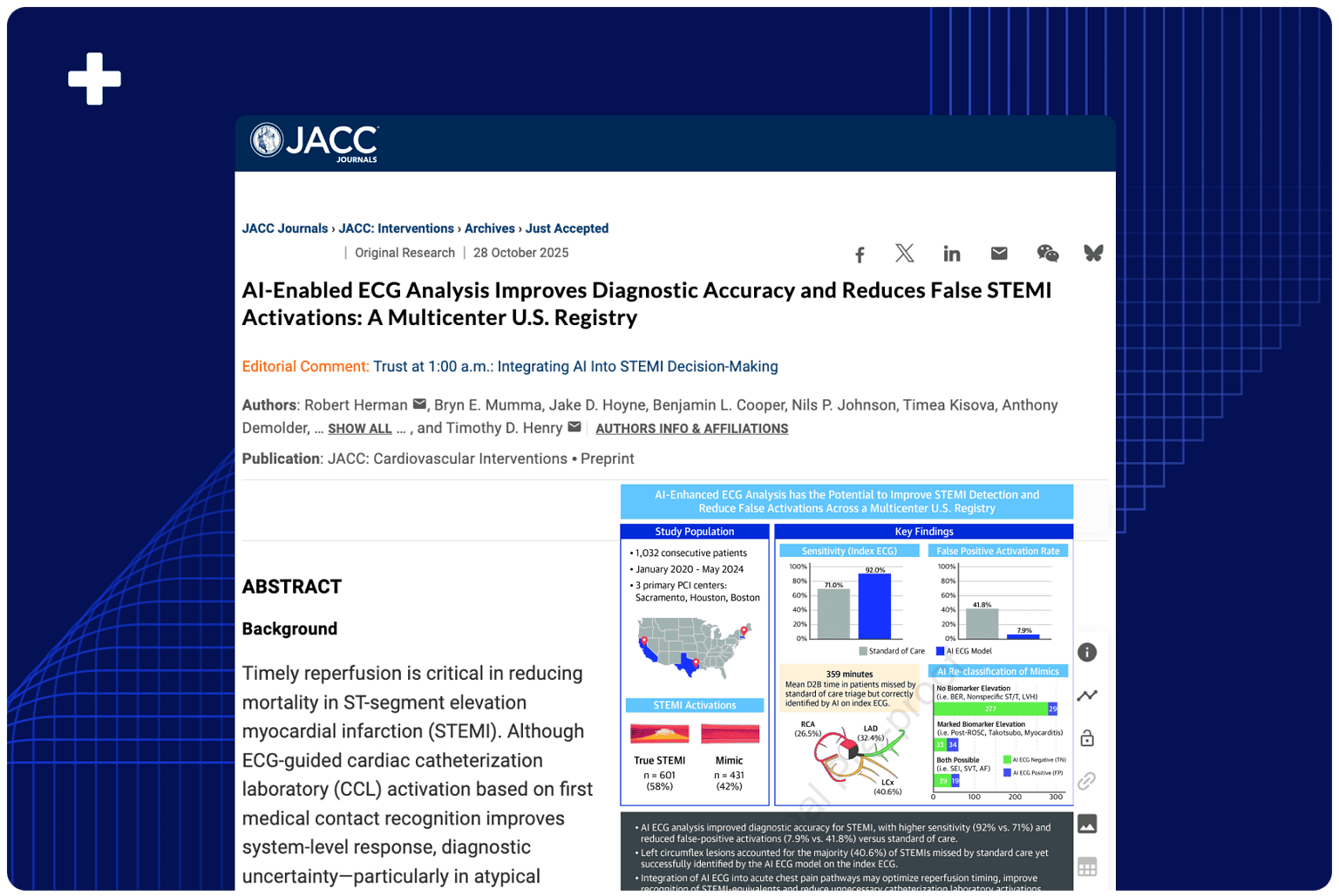 AI-Enabled ECG Analysis Improves Diagnostic Accuracy and Reduces False ...